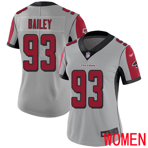 Atlanta Falcons Limited Silver Women Allen Bailey Jersey NFL Football #93 Inverted Legend